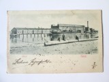 Rara! Carte postala clasica circa 1899 Galati:Docuri,circulata 1901