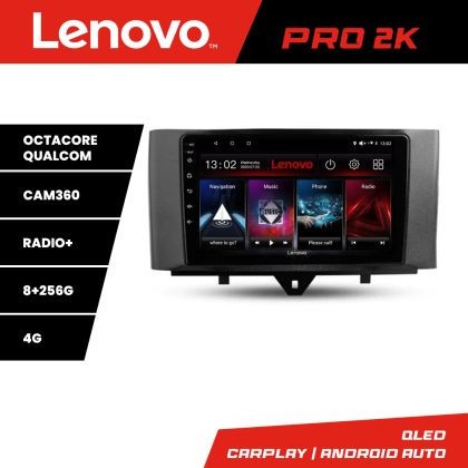 Navigatie Smart For Two 2010-2015 Lenovo Kit-Smart10 8 core QLED 2K 8+256 360 Android Waze USB Navigatie Internet Youtube Radio CarStore Technology
