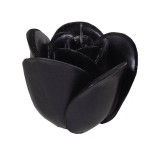 Lumanare decorativa cu forma de Trandafir negru, 12x12 cm, ATU-087457, Oem