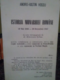 Andrei-Iustin Hossu - Istoria monarhiei romane 1866-1947 (1995)