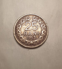 25 bani 1953 Rara foto