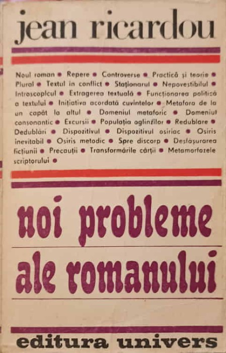NOI PROBLEME ALE ROMANULUI-JEAN RICARDOU-257798