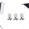 Kit de 3 softboxuri cu macara, soclu de 4 becuri, 3 trepiezi reglabili 200 cm, fara becuri