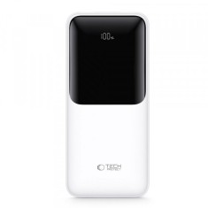 Baterie Externa Tech-Protect PB01, 10000mAh, 22.5W, QC + PD, 1 x USB-C - 2 x USB-A, Alba