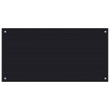Cumpara ieftin Panou antistropi de bucatarie negru 100x50 cm sticla securizata