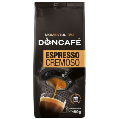 Cafea Boabe Doncafe Espresso Cremoso 500g, Cafea Boabe, Cafea in Pachet, Cafea in Pachet Doncafe, Cafea Boabe Doncafe Espresso, Cafea Boabe Cofeinizat foto