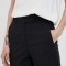 Bomboogie pantaloni scurti femei, culoarea negru, neted, high waist
