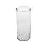 Vaza decorativa din sticla, Forma cilindru, 10x23 cm, ATU-085357
