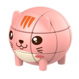 Animalutz Magic Cube Jucarie Puzzle 3D Cub Magic Rotativ Educativ tip Rubik - Pisica