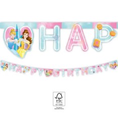 Banner litere Happy Birthday Disney Princess 200 cm