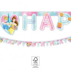 Banner litere Happy Birthday Disney Princess 200 cm