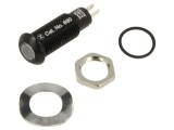 Lampă de control LED roșie, plată, IP67