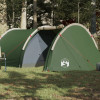 VidaXL Cort de camping tunel pentru 4 persoane, verde, impermeabil