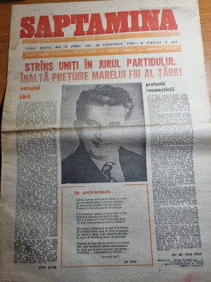 saptamana 26 ianurie 1984-ziua de nastere a lui ceausescu foto