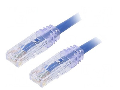 Patch Cord Cat6 U/UTP Albastru 5m LSZH foto