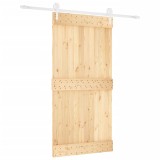 Cumpara ieftin Usa glisanta cu set feronerie, 100x210 cm, lemn masiv de pin