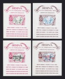 ROMANIA EXIL 1955 EMISIUNEA 2 BERNA SETUL DE COLITE CU SI FARA SUPRATIPAR MNH