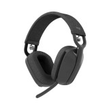 Casti Over-Ear Logitech Zone Vibe 100, Wireless, Autonomie 20 ore, Microfon, Graphite