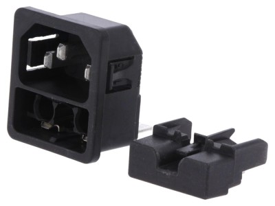 Conector alimentare AC 10A 250V C14 foto