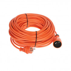 Cablu prelungitor de exterior, 16A, 30m, portocaliu