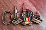 D1 - Magnet frigider - turism - desfacator bere - Castelul Corvinilor Romania 7