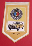 Fanion Auto - ACR BRASOV - AUTOMOBIL CLUBUL ROMAN (RSR)-fara bara de sustinere si snurul de agatat