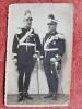 Fotografie tip carte postala, 2 generali, unul Generalul Balanescu, perioada celui de-al doilea razboi mondial