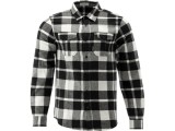 YATO Camasa in carouri din flanel, 100% bumbac, alb-negru, marimea L