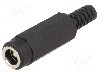 Conector alimentare DC, 12V DC, {{Numarul de pini}} pini, seria {{Seria producatorului}}, 5,5/2,1mm. LUMBERG - NEK/J 210