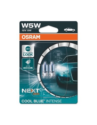 Set 2 becuri auto Osram W5W COOL BLUE INTENSE Next Gen 2-buc