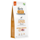 Brit Care Hypoallergenic Junior Large Breed, L-XL, Miel, hrană uscată monoproteică c&acirc;ini junior, sistem imunitar &amp; alergii, 12kg