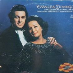 Vinil original SUA, Montserrat Caballe & Placido Domingo, love duets