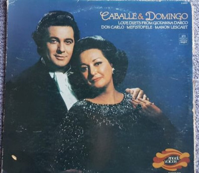 Vinil original SUA, Montserrat Caballe &amp;amp; Placido Domingo, love duets foto