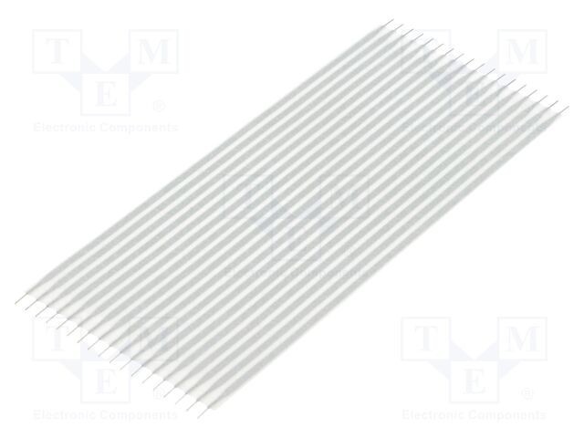 Conector cablu jumper flexibil TE Connectivity Flexstrip 2,54mm 18 pini drept