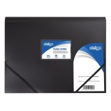 Mapa Strigo A4 cu elastic, negru