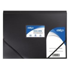 Mapa Strigo A4 cu elastic, negru