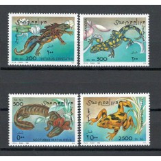 Somalia 1996 Mi 580/83 - Amfibieni, fauna