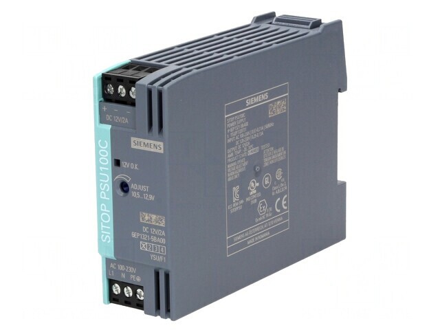 Alimentator Pulsatoriu DIN 24W 12V 2A IP20