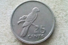 MONEDA 25 CENTI 1977-SEYCHELLES foto