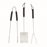 Set ustensile de gatit, pentru gratar,otel inoxidabil,45 cm, Oem