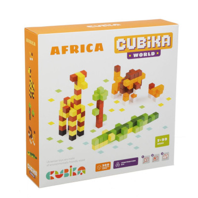 Joc din lemn, set de constructii, cubika, world africa foto