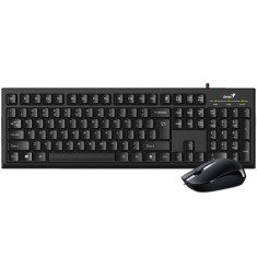 KIT wired GENIUS USB, tastatura 104 taste (concave) + mouse optic 1000dpi, 3 butoane, black, &quot;KM-160&quot; &quot;31330001413&quot; (timbru verde 0.8 lei)