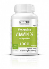 Vitamina D2 din ciuperci Bio (60 capsule vegetale) foto