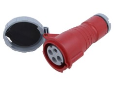 Conector alimentare AC trifazat AMPHENOL IP&amp;S 32A 440V mufă mamă IP69K