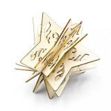 Pandantiv din lemn pentru bradul de Crăciun