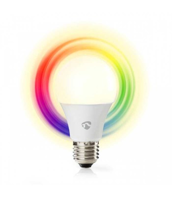 Bec LED Smart WiFi RGB cu lumina alba calda E27 Nedis foto