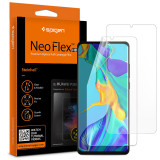 Folie Protectie Ecran Spigen pentru Huawei P30 Pro, Plastic, Neo Flex HD, Set 2 Bucati L37FL25988