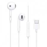 Handsfree Casti EarBuds Oppo Ace2, MH135, Cu microfon, USB Type-C, Alb