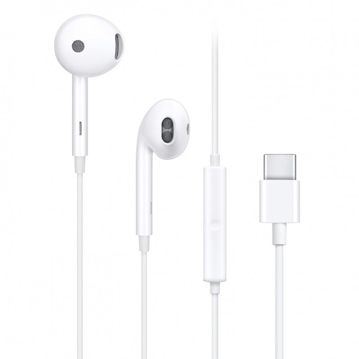 Handsfree Casti EarBuds Oppo Find X, MH135, Cu microfon, USB Type-C, Alb