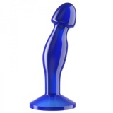 Dop Anal Flawless Clear, TPE, Albastru, 16.5 cm, Lovetoy